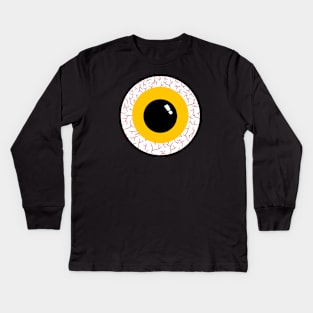 Yellow eye balls Kids Long Sleeve T-Shirt